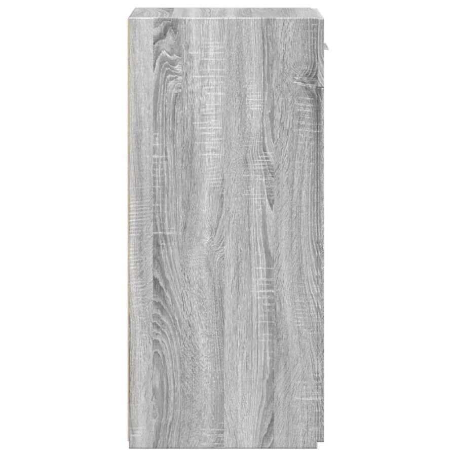 Dressoir 30x42,5x93 cm bewerkt hout grijs sonoma eikenkleurig - Afbeelding 5