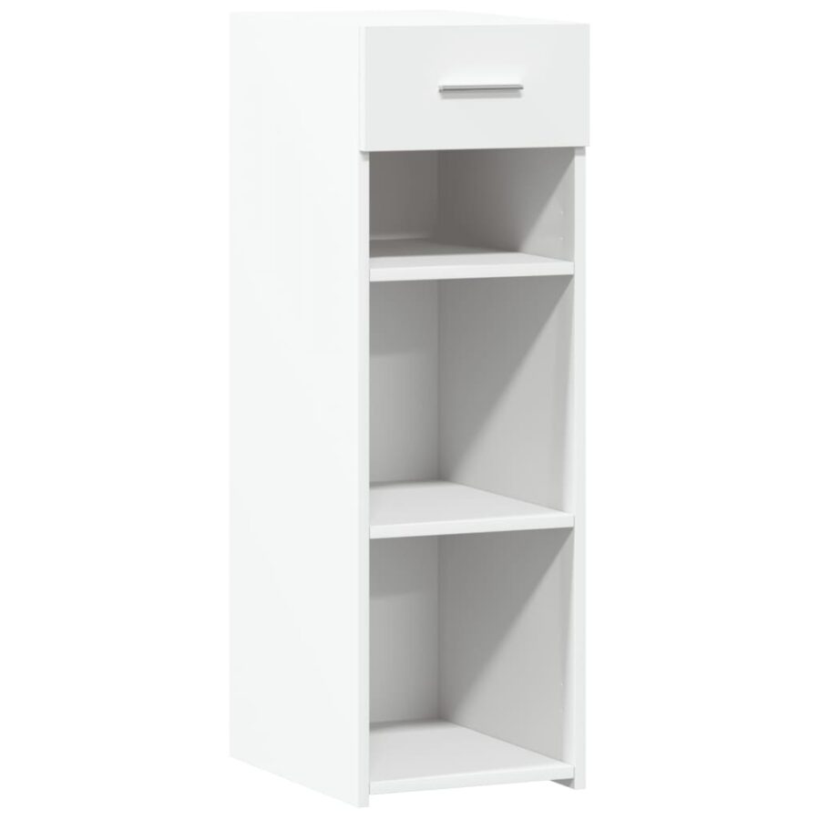 Dressoir 30x42,5x93 cm bewerkt hout wit - Afbeelding 2