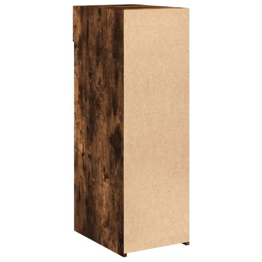 Dressoir 30x42,5x93 cm bewerkt hout gerookt eikenkleurig - Afbeelding 6