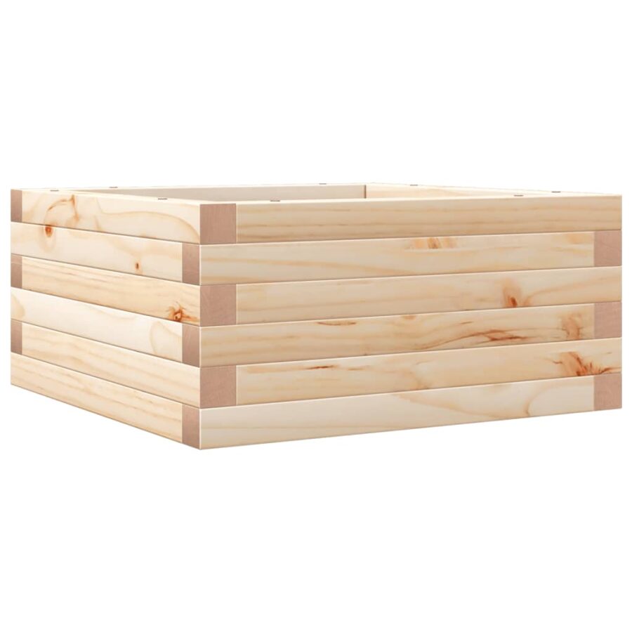 Plantenbak 50x50x23 cm massief grenenhout - Afbeelding 7