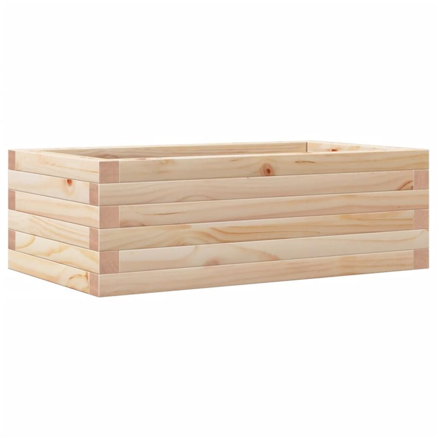 Plantenbak 70x40x23 cm massief grenenhout - Afbeelding 2