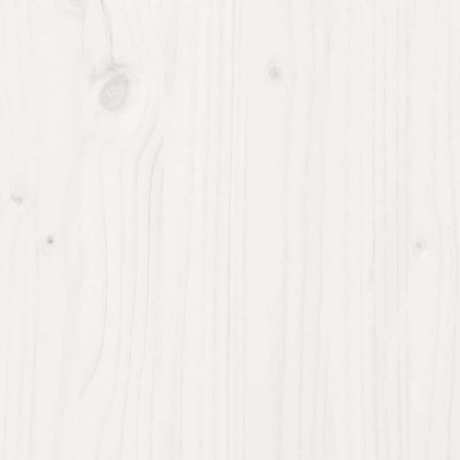 Plantenbak 80x80x45,5 cm massief grenenhout wit - Afbeelding 9