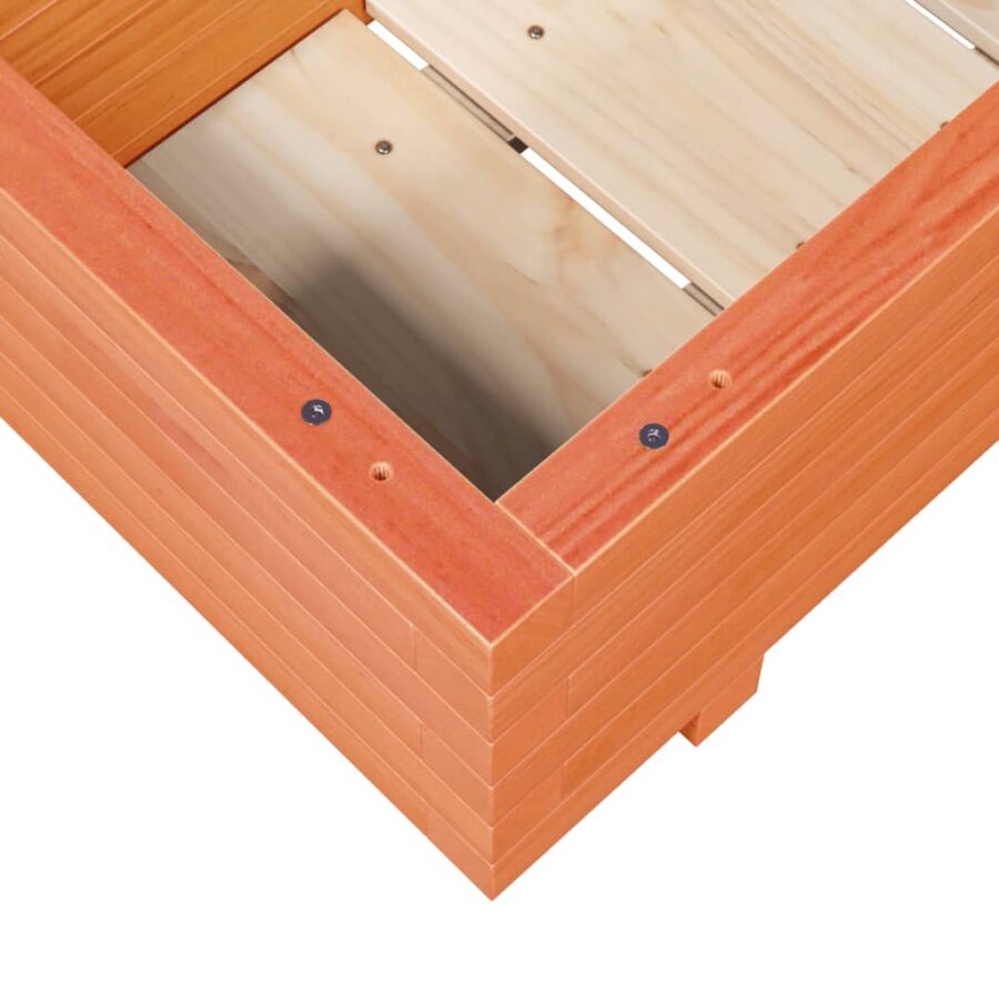 Plantenbak 90x40x26,5 cm massief grenenhout wasbruin - Afbeelding 8