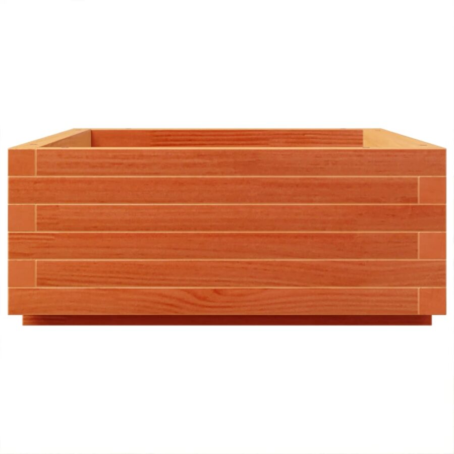 Plantenbak 90x60x26,5 cm massief grenenhout wasbruin - Afbeelding 6