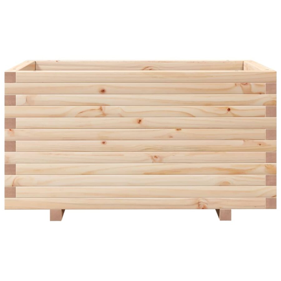 Plantenbak 90x60x49,5 cm massief grenenhout - Afbeelding 5