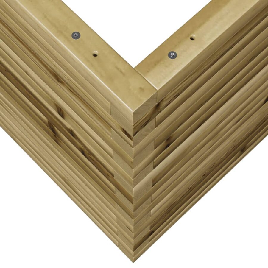 Plantenbak 80x80x68,5 cm geïmpregneerd grenenhout - Afbeelding 8