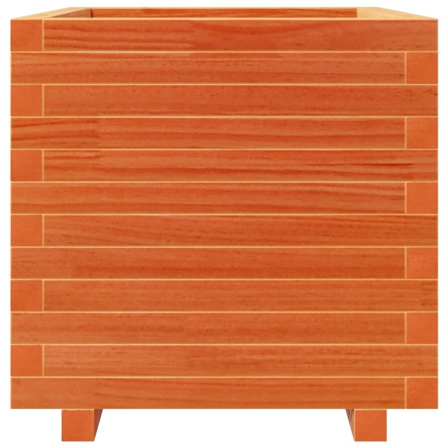 Plantenbak 50x50x49,5 cm massief grenenhout wasbruin - Afbeelding 5