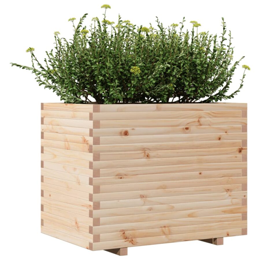 Plantenbak 90x60x72,5 cm massief grenenhout - Afbeelding 4