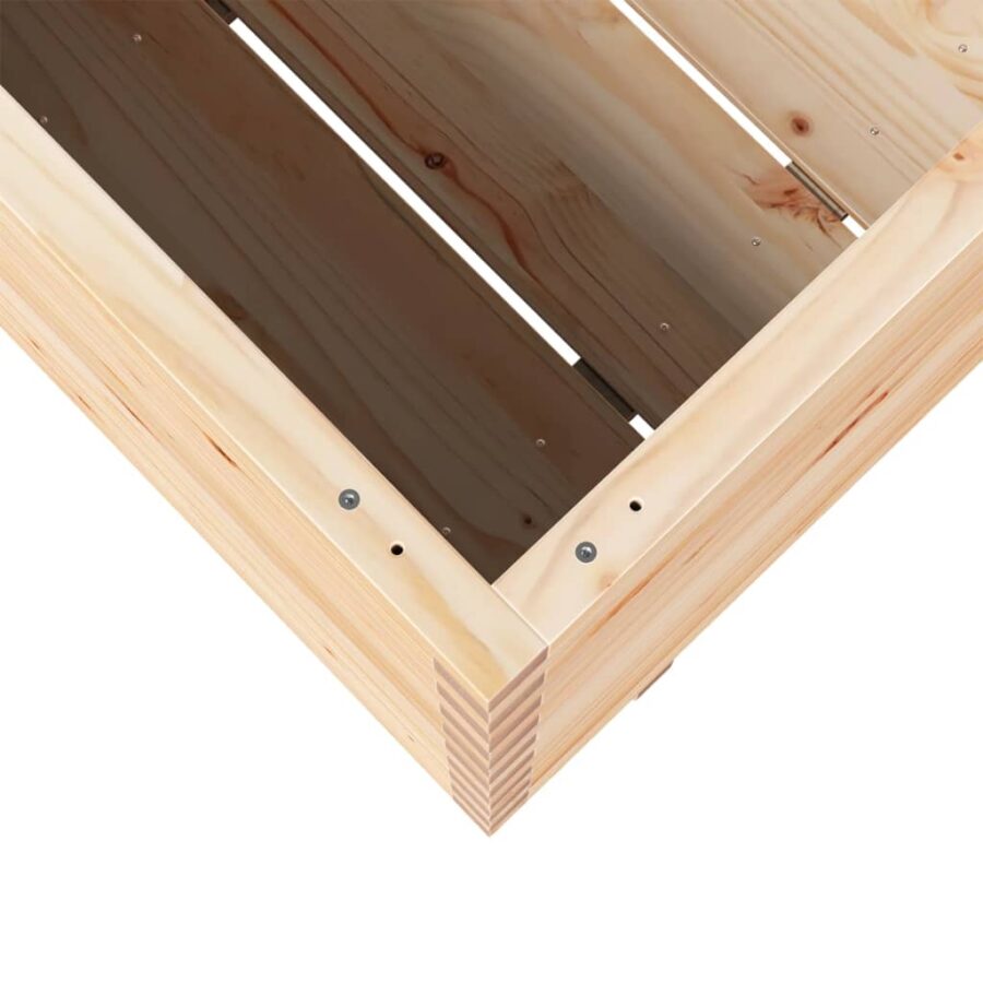 Plantenbak 90x40x72 cm massief grenenhout - Afbeelding 8