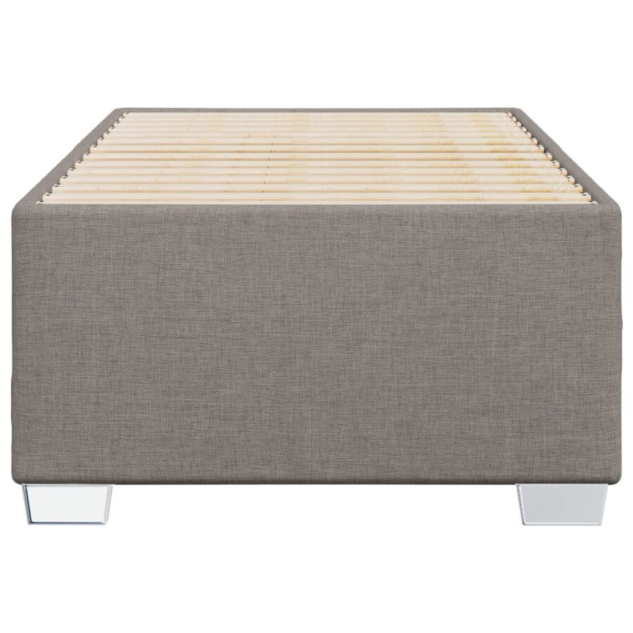 Bedframe stof taupe 90x190 cm - Afbeelding 4