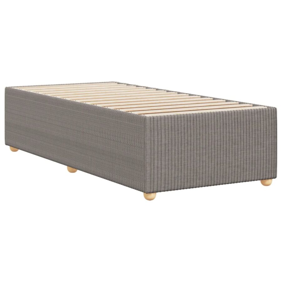 Bedframe stof taupe 80x200 cm - Afbeelding 6