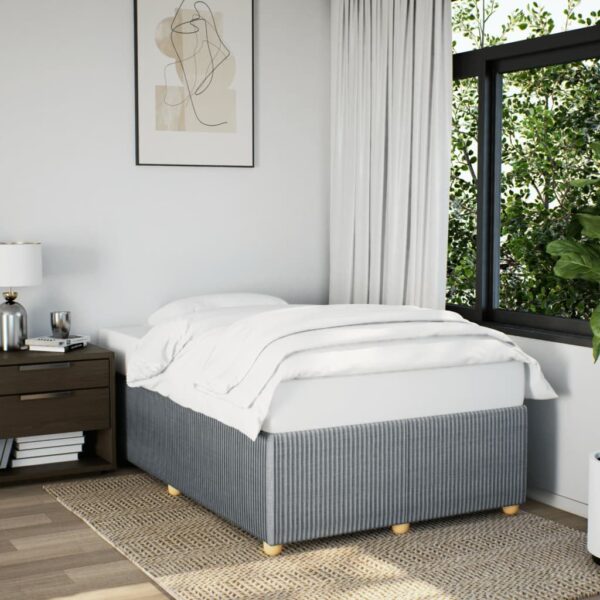 Bedframe zonder matras 120x200 cm stof lichtgrijs