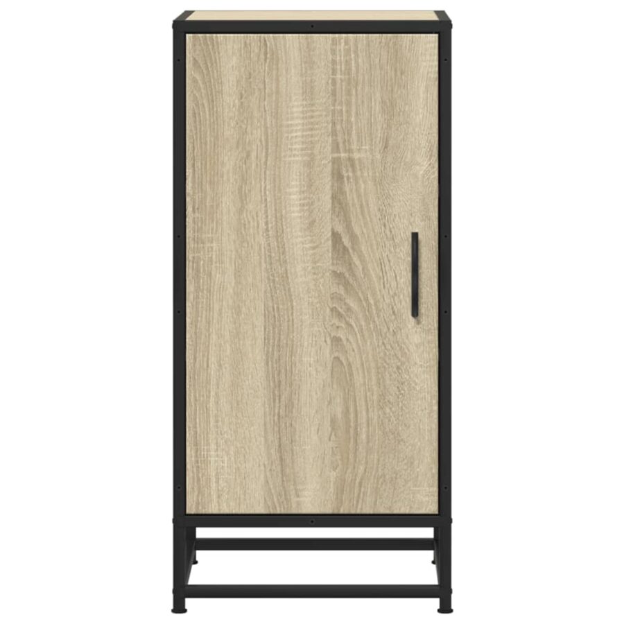Dressoir 35,5x35x76 cm bewerkt hout en metaal sonoma eikenkleur - Afbeelding 4