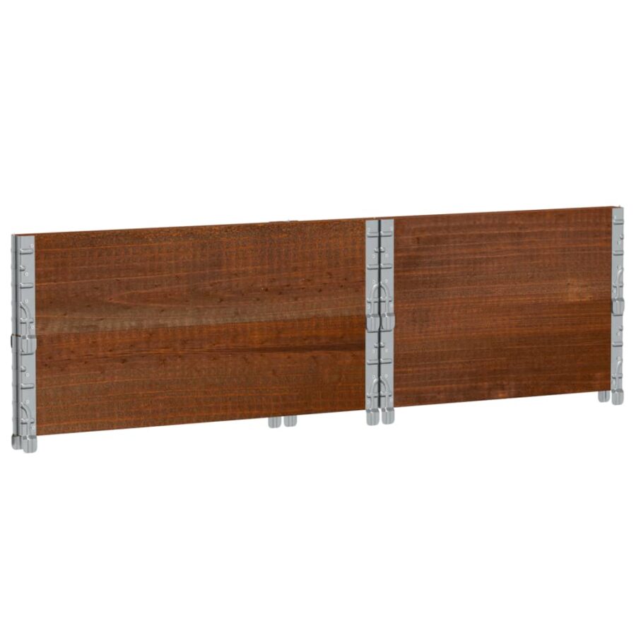 Plantenbak 80x60 cm massief grenenhout bruin - Afbeelding 6