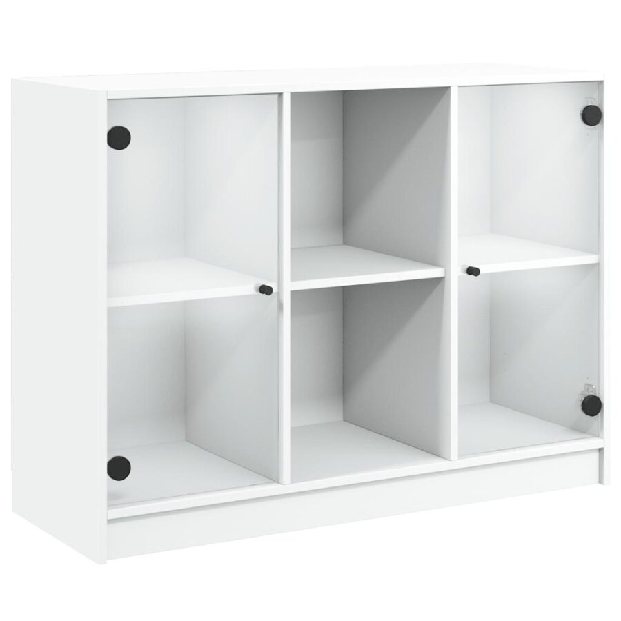 Dressoir 102x37x75,5 cm bewerkt hout wit - Afbeelding 2