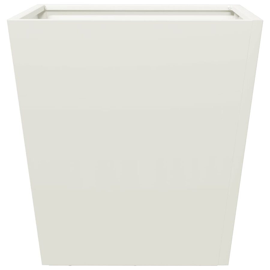 Plantenbak 40x40x40 cm staal wit - Afbeelding 4