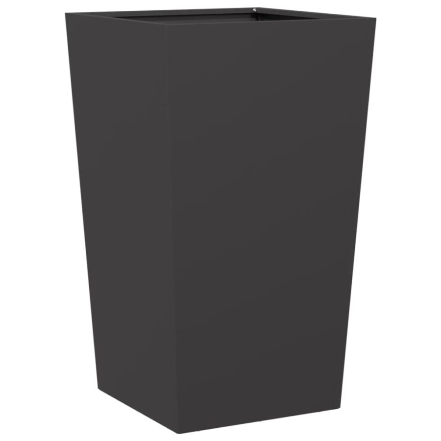Plantenbak 45x45x75 cm staal zwart - Afbeelding 6