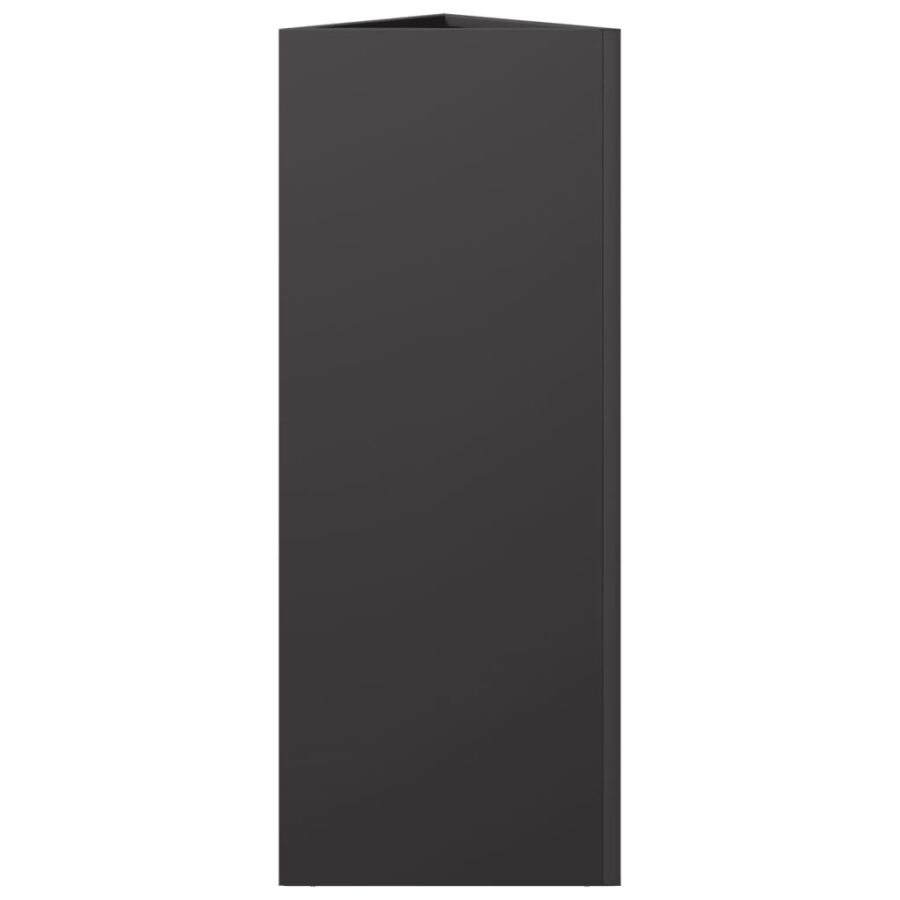 Plantenbak driehoek 30x26x75 cm staal zwart - Afbeelding 5