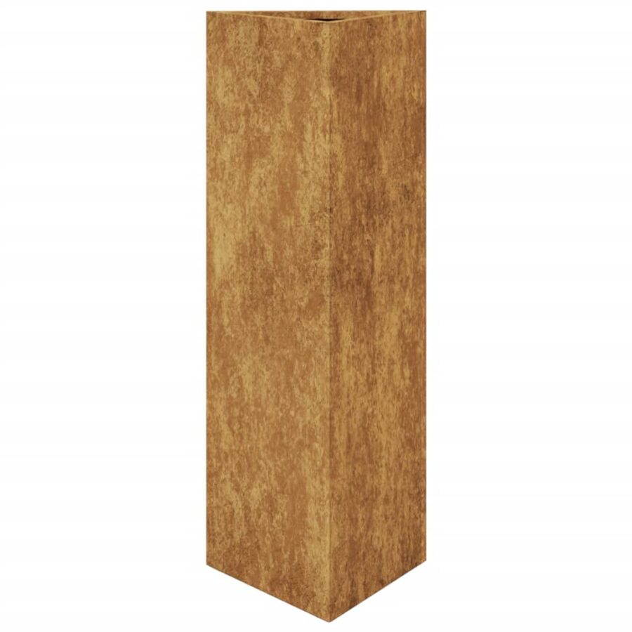 Plantenbak driehoek 30x26x75 cm cortenstaal - Afbeelding 2