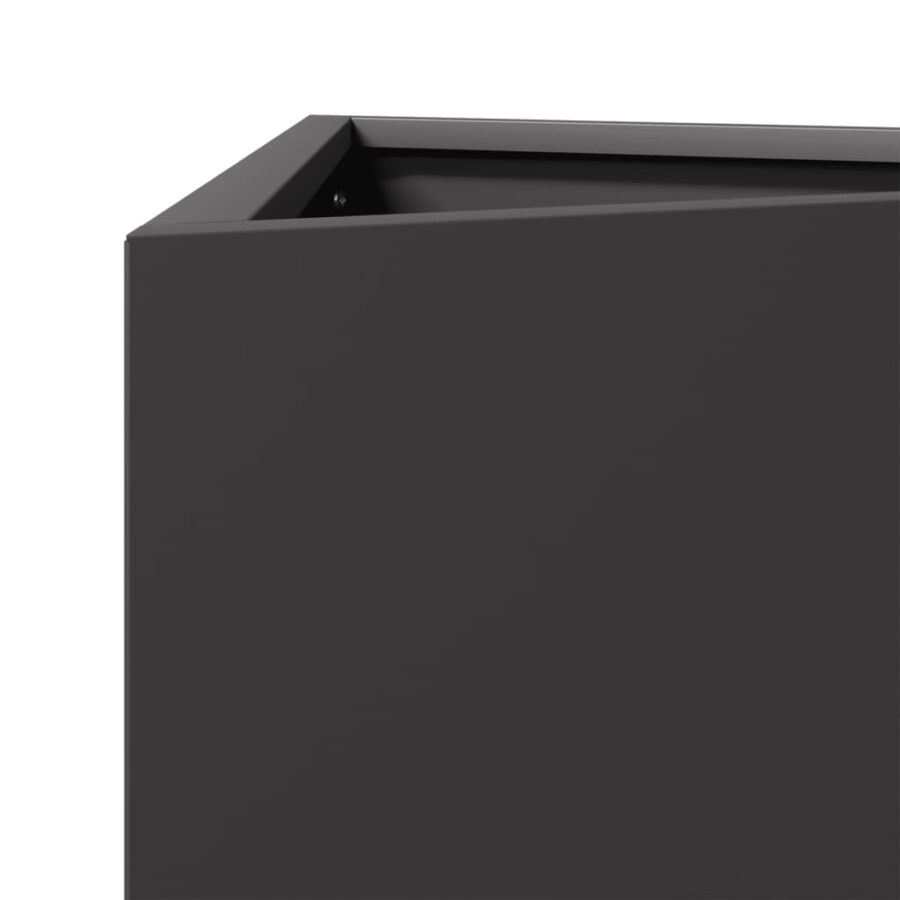 Plantenbak driehoek 40x34,5x70 cm staal zwart - Afbeelding 7