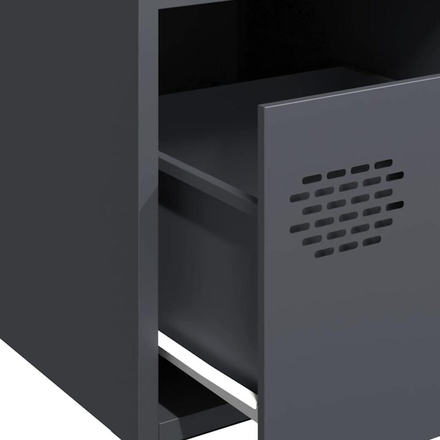 Dressoir 35x39x73,5 cm koudgewalst staal antracietkleurig - Afbeelding 9