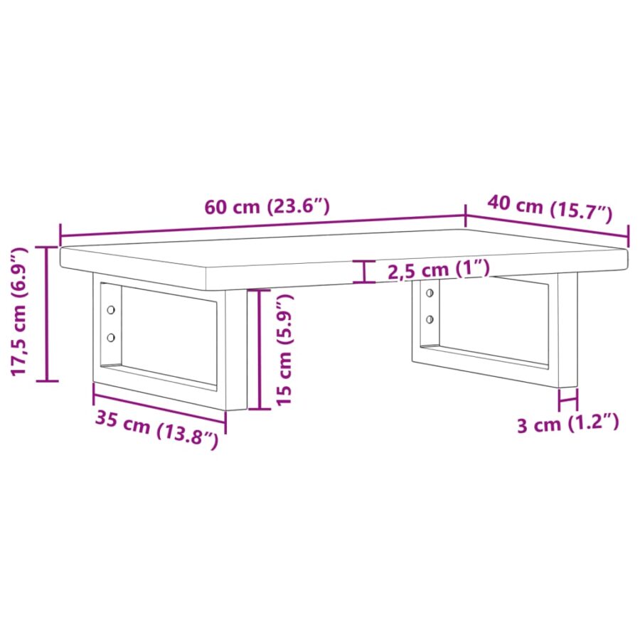 Badkamer wandschap staal en massief eikenhout - Afbeelding 11