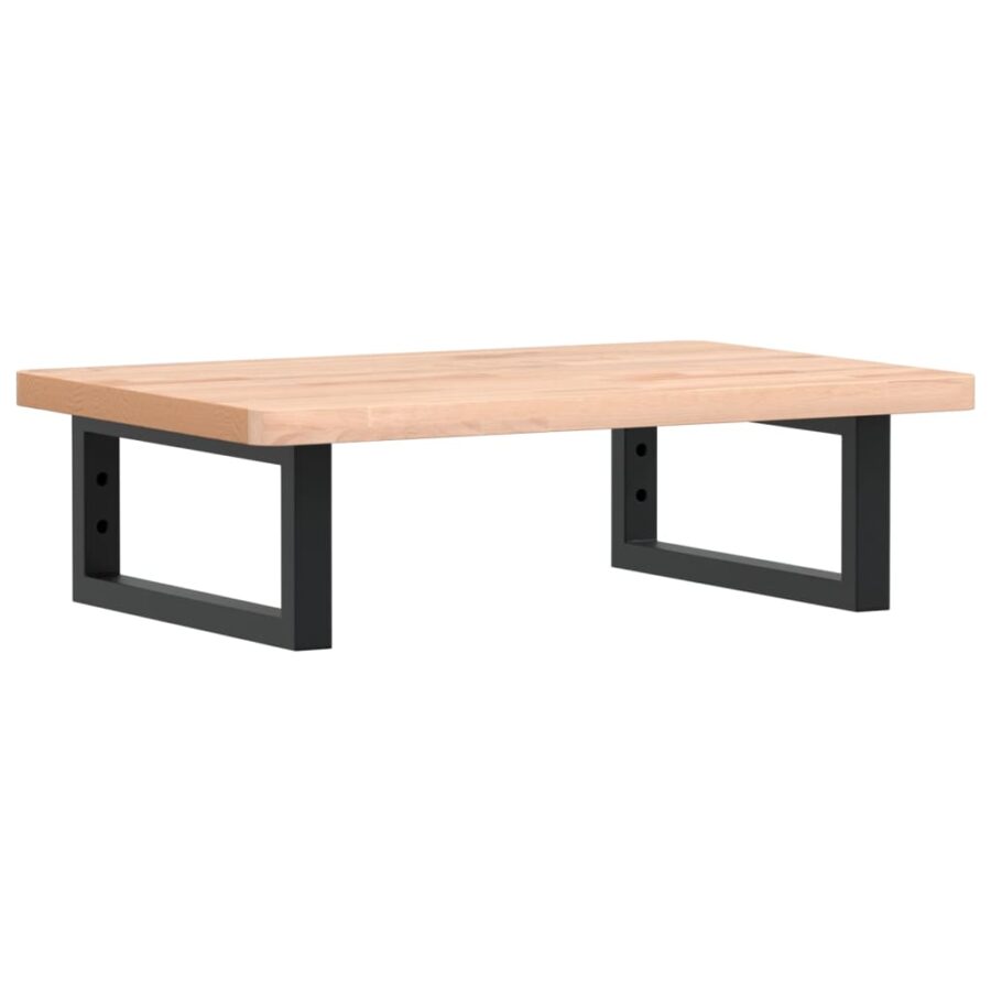 Badkamer wandschap staal en massief beukenhout - Afbeelding 2