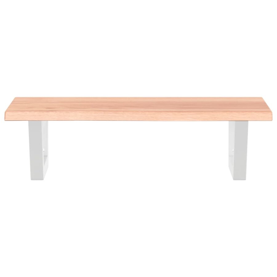 Badkamer wandschap staal en massief eikenhout - Afbeelding 4