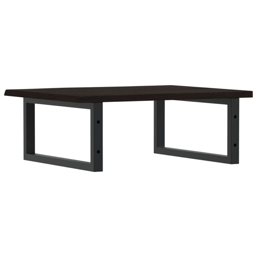 Badkamer wandschap staal en massief eikenhout - Afbeelding 6
