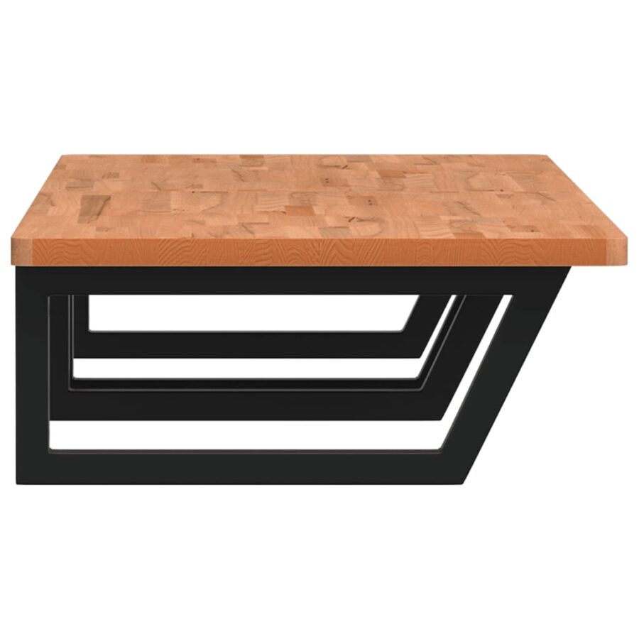 Badkamer wandschap staal en massief beukenhout - Afbeelding 5