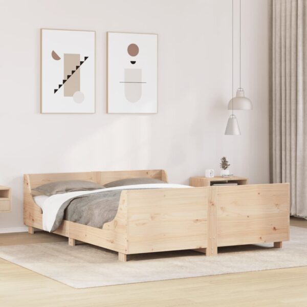 Bedframe zonder matras massief grenenhout 140x200 cm