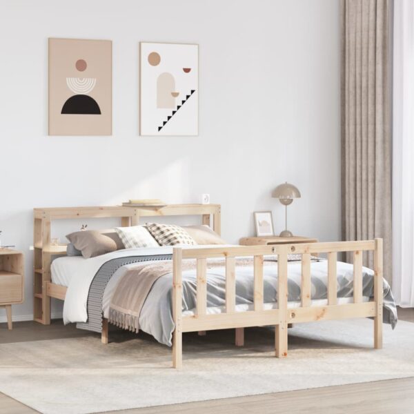 Bedframe zonder matras massief grenenhout 140x200 cm