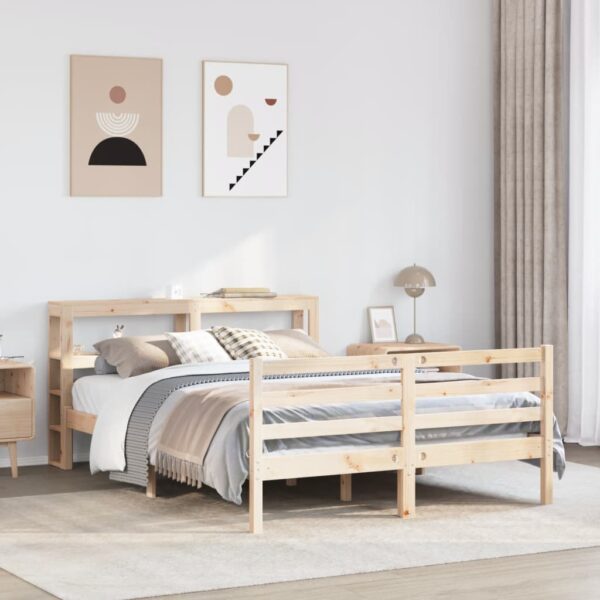 Bedframe zonder matras massief grenenhout 140x200 cm