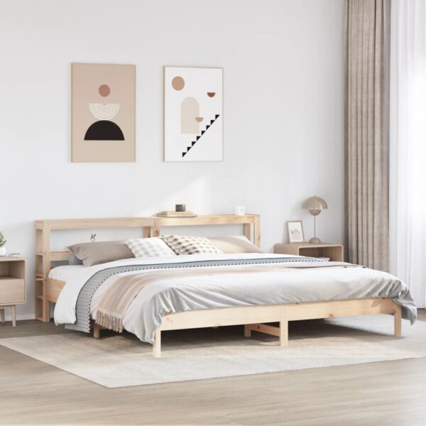 Bedframe zonder matras massief grenenhout 180x200 cm