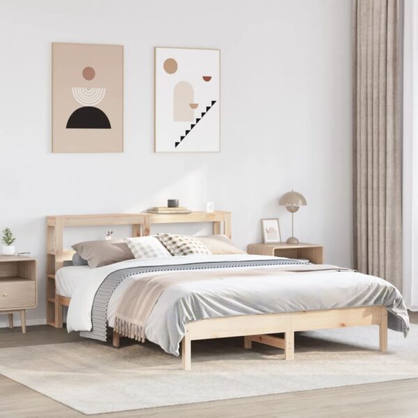 Bedframe zonder matras massief grenenhout 140x200 cm