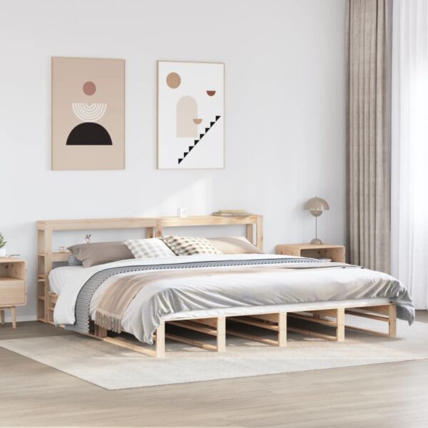 Bedframe zonder matras massief grenenhout 180x200 cm