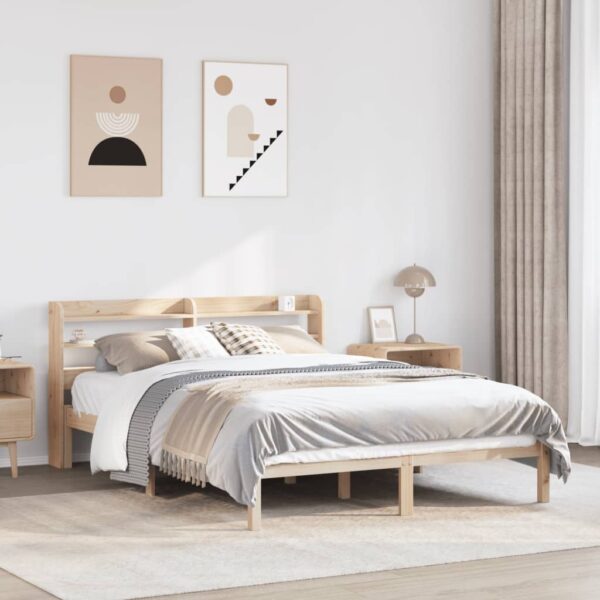 Bedframe zonder matras massief grenenhout 140x200 cm