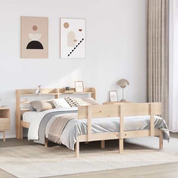 Bedframe zonder matras massief grenenhout 140x200 cm