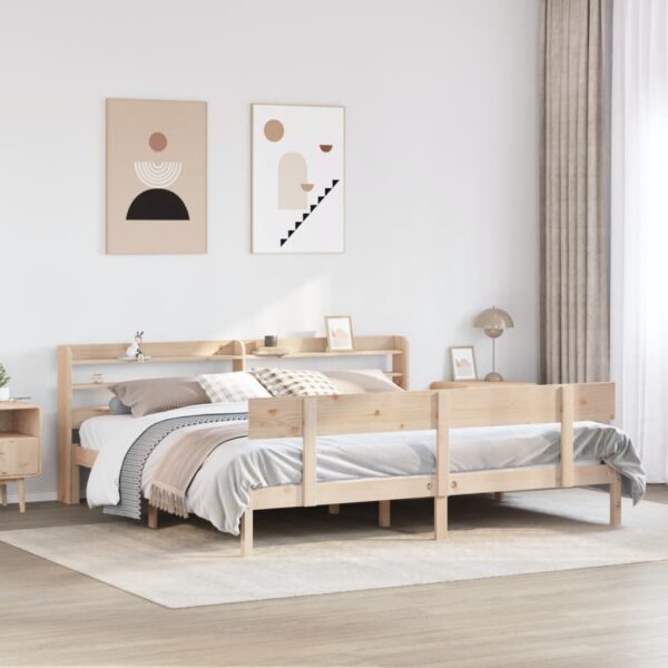 Bedframe zonder matras massief grenenhout 180x200 cm
