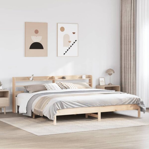 Bedframe zonder matras massief grenenhout 180x200 cm