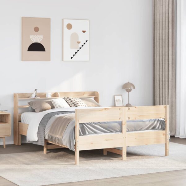 Bedframe zonder matras massief grenenhout 150x200 cm