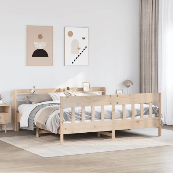 Bedframe zonder matras massief grenenhout 180x200 cm