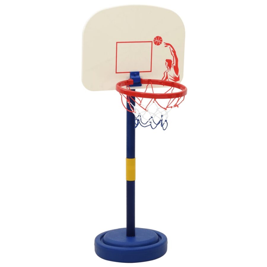 Basketbalstandaard met bal en pomp hoogte verstelbaar 90/121 cm - Afbeelding 5