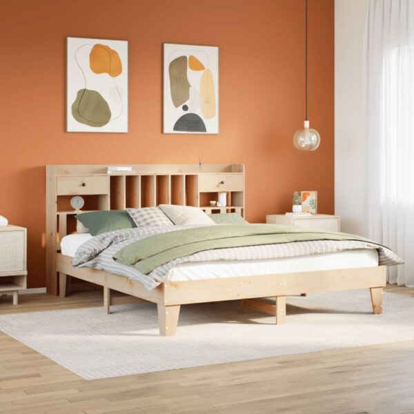 Bedframe zonder matras massief grenenhout 180x200 cm