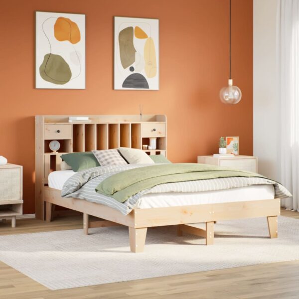 Bedframe zonder matras massief grenenhout 140x200 cm