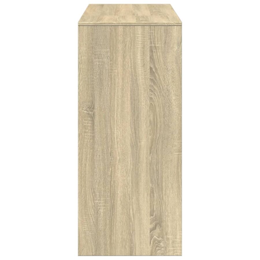 Bartafel met schap 124x46x103,5 cm hout sonoma eikenkleur - Afbeelding 5