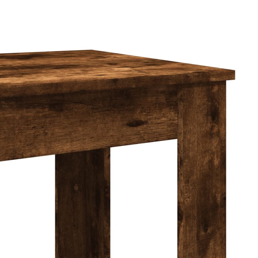 Bartafel 51x50x103,5 cm bewerkt hout gerookt eikenkleur - Afbeelding 7