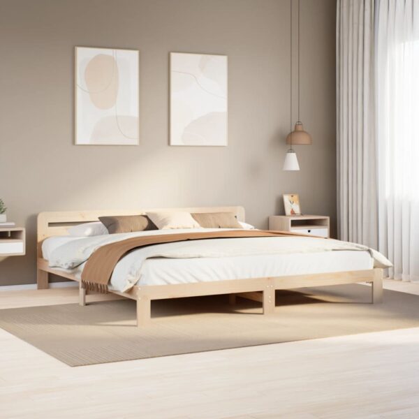 Bedframe zonder matras massief grenenhout 180x200 cm