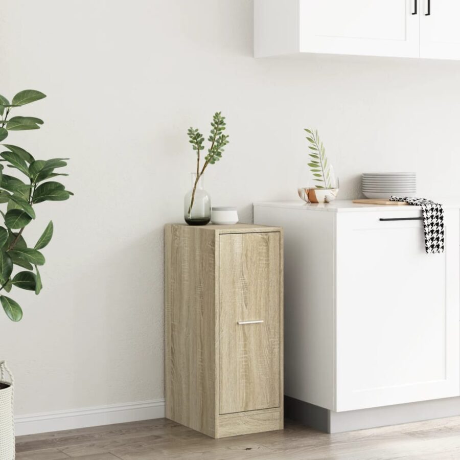 Apothekerskast 30x41x77,5 cm bewerkt hout sonoma eikenkleurig - Afbeelding 4