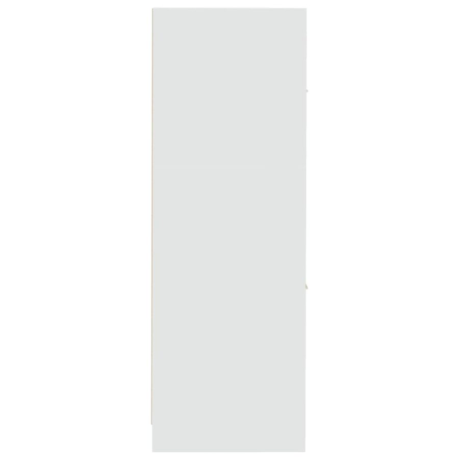 Apothekerskast 30x41x118 cm bewerkt hout wit - Afbeelding 6